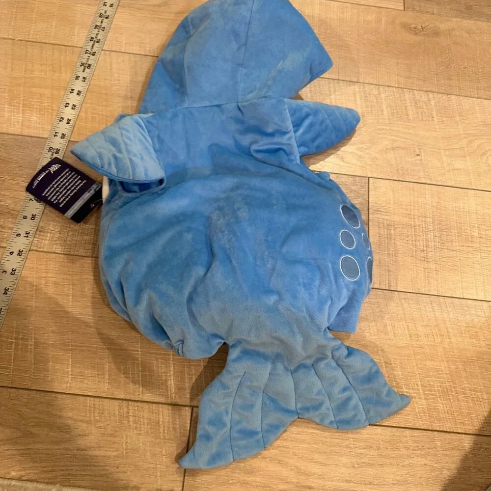 THE HUMANE SOCIETY BLUE 3-6 MONTH HALLOWEEN COSTUME BLUE MARWHAL UNICORN OF THE